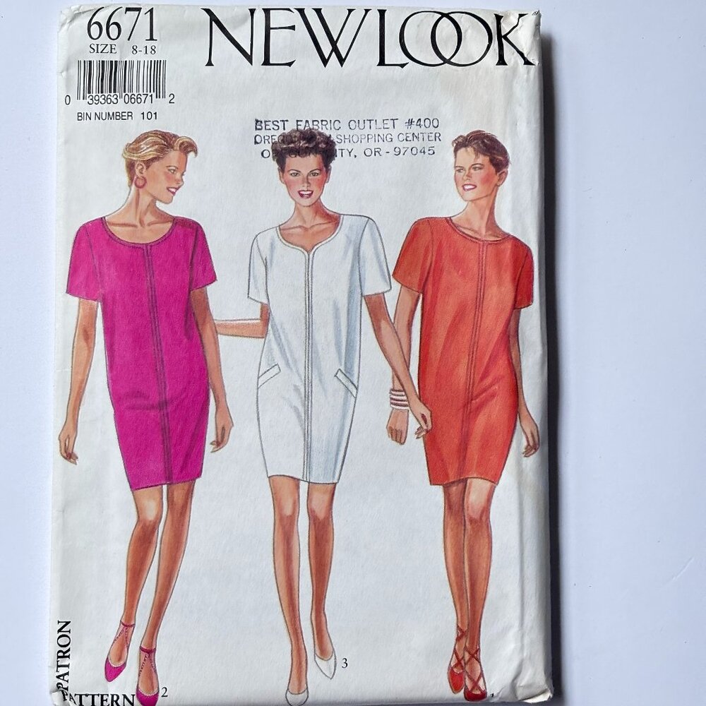 New Look Uncut 6671 Dress (8-18)